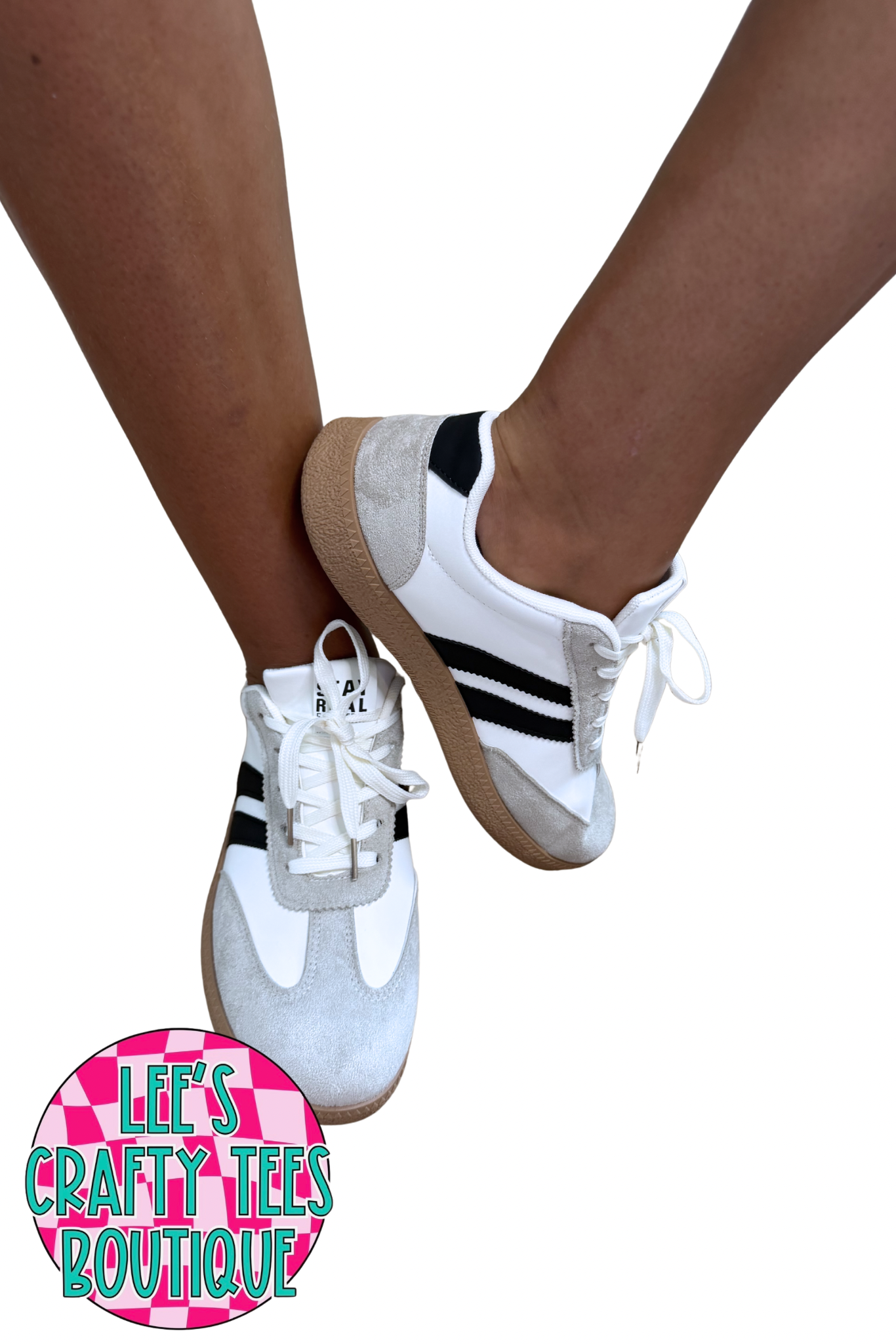 Varsity White & Black Sneakers