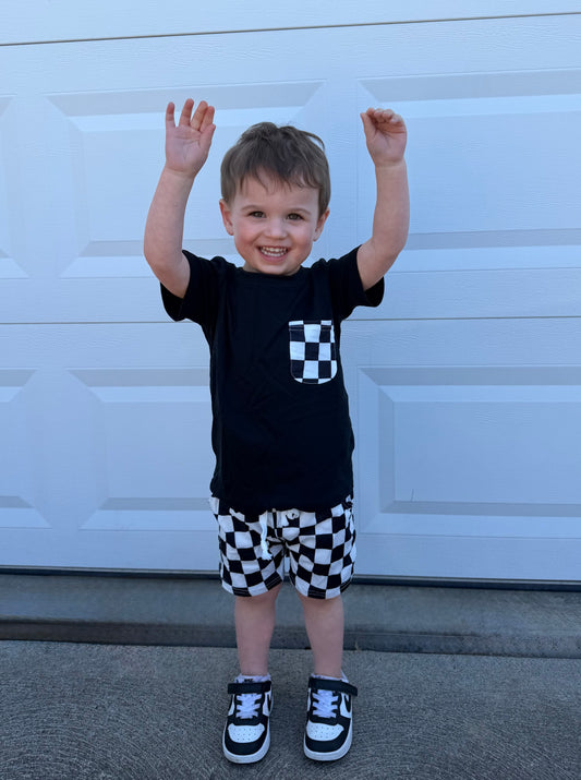 Baby/Toddler Boys Checkered 2 Piece Set