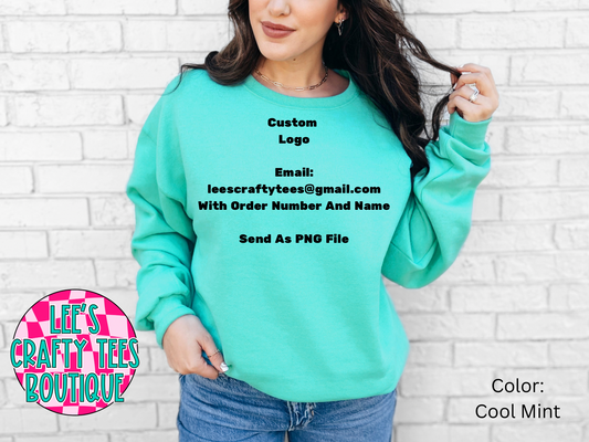 CUSTOM LOGO- CREWNECK