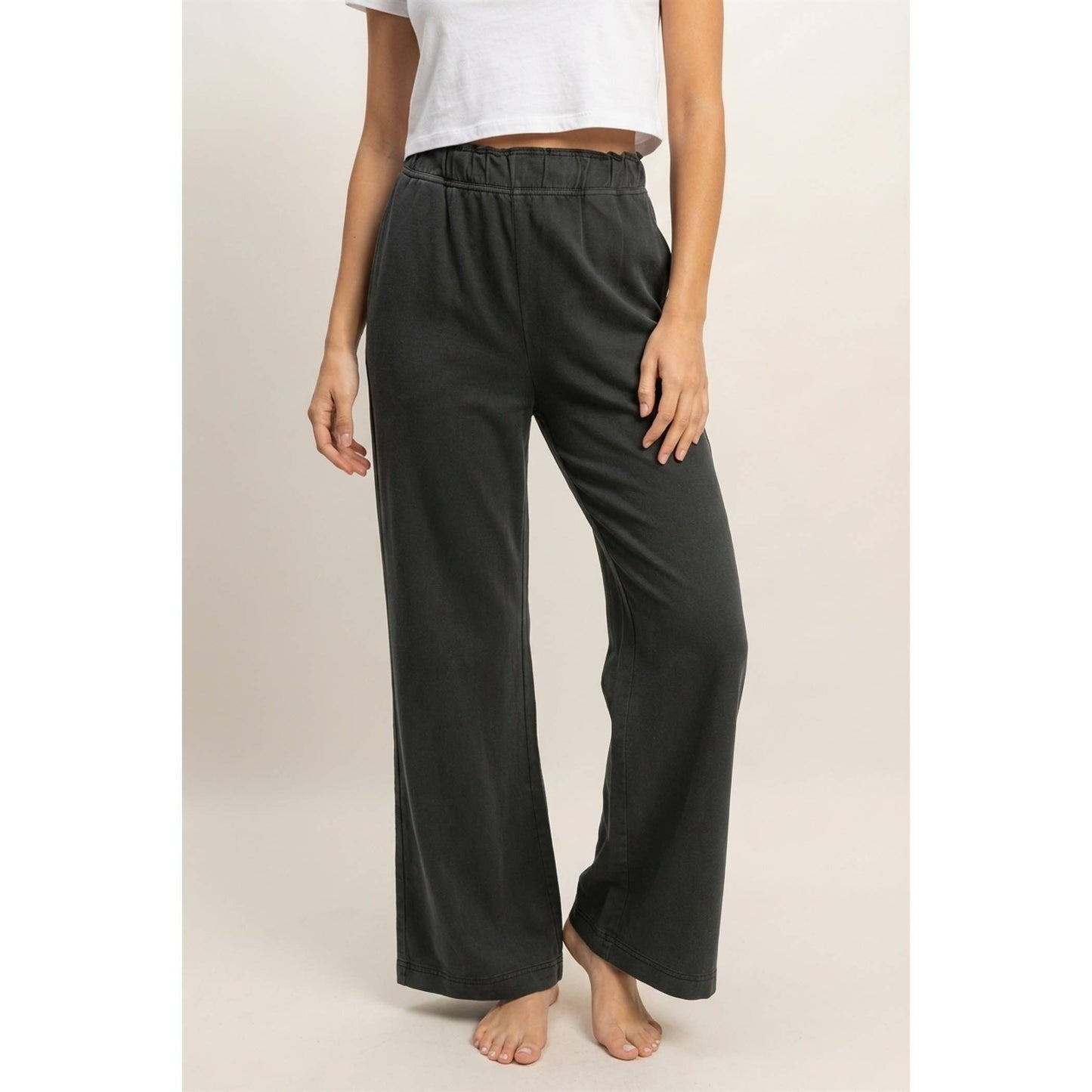 Black High Waist Flare Pants
