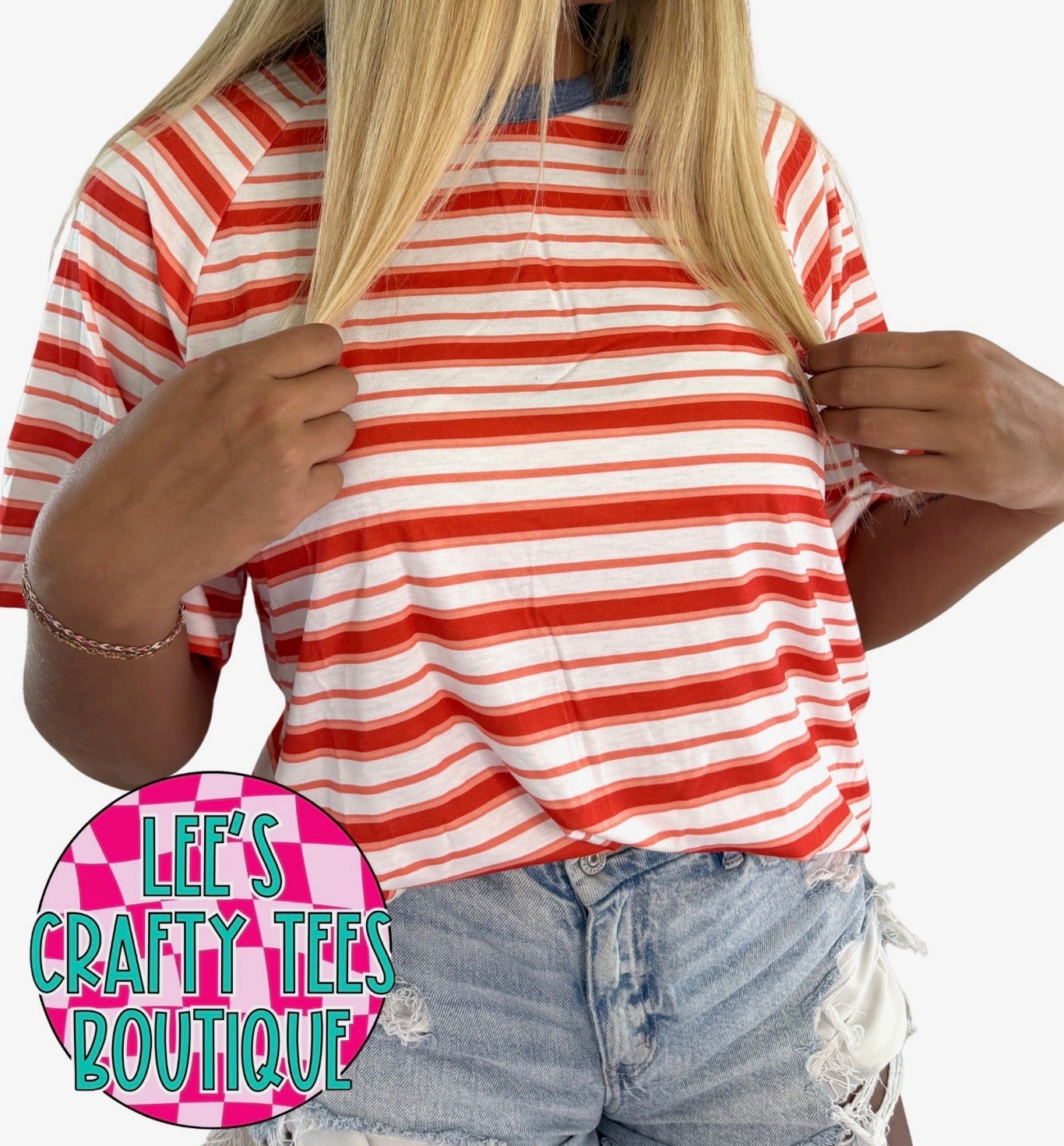 Red Striped Tee