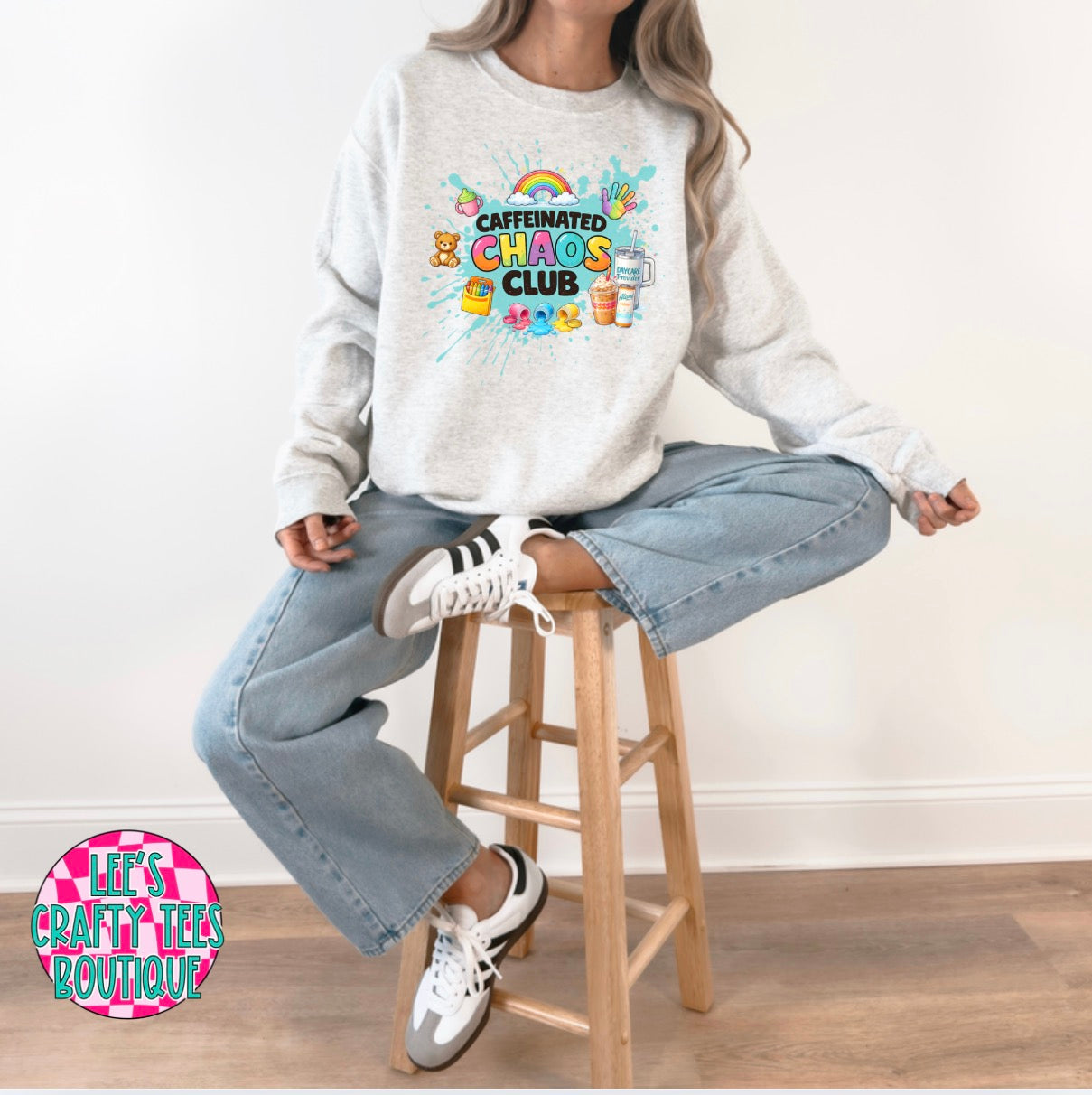 Caffeinated Chaos Crewneck