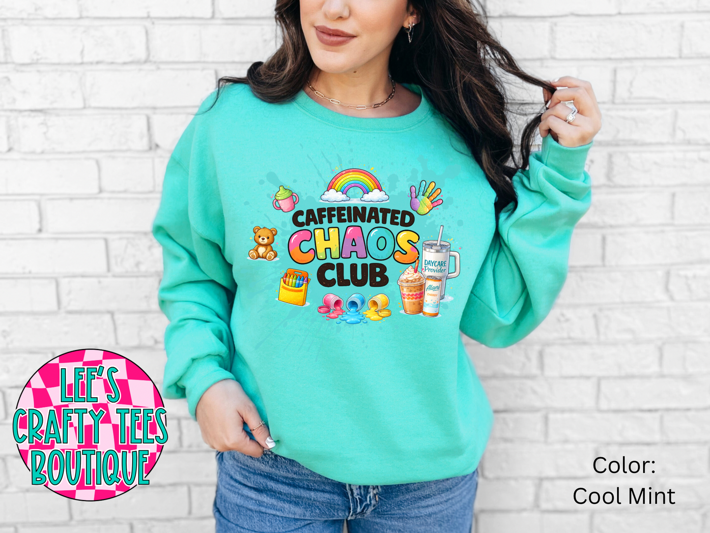 Caffeinated Chaos Crewneck