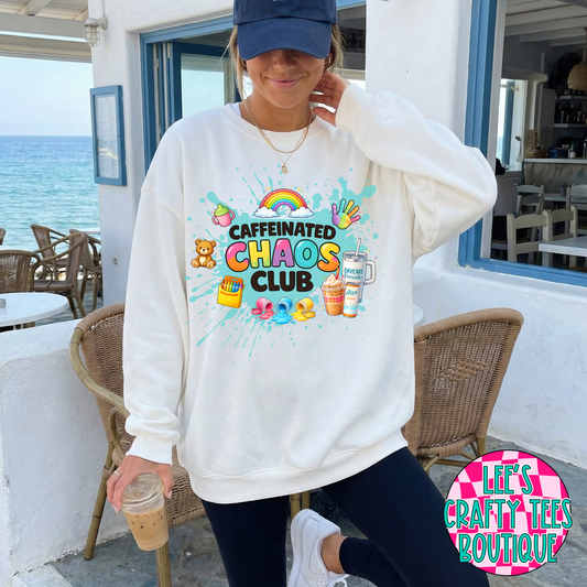 Caffeinated Chaos Crewneck