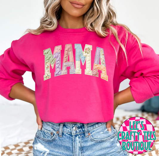 Quilted MAMA Crewneck